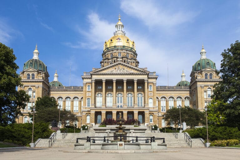 Iowa State Capitol In Des Moines