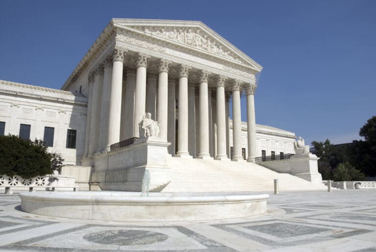 The front steps of the United States Supreme Court