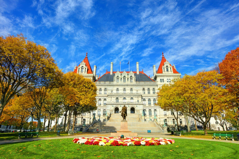 New York State Capitol in Autumn