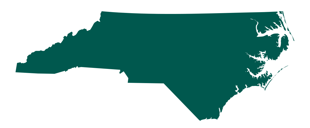 Outline of state of North Carolina